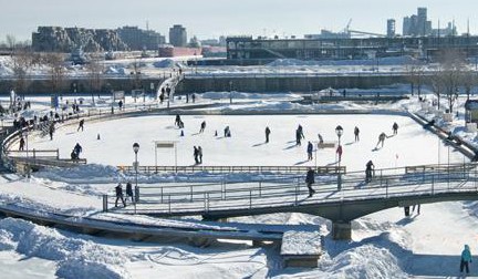 Patinage au Vieux-Port de Montréal