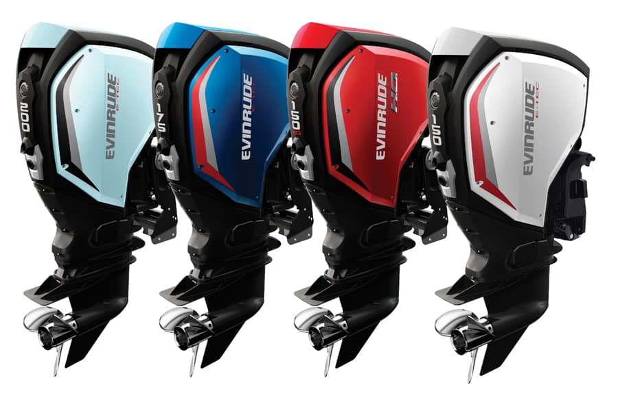 Les nouveaux modèles de la gamme Evinrude E-TEC G2.