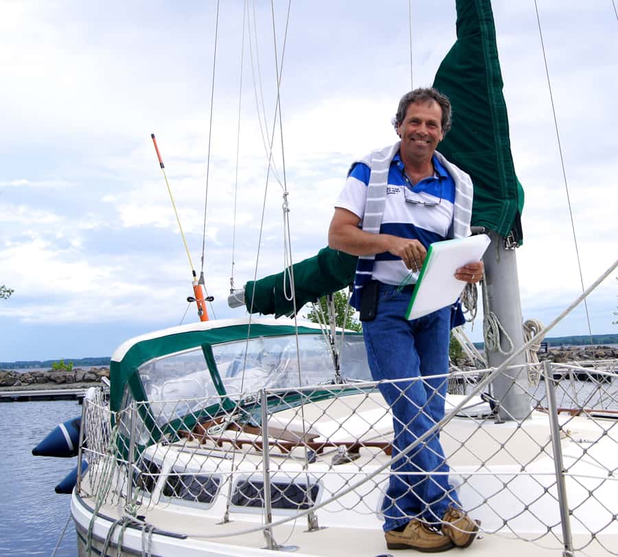 Normand Latour, de l'école Voile Plus à Aylmer.