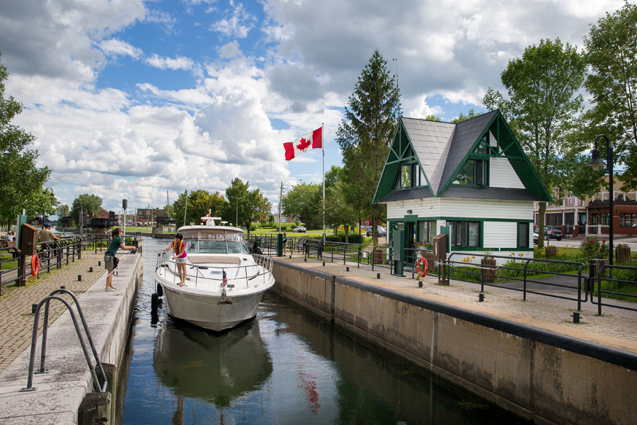 Le lieu historique national du Canal-de-Chambly. Crédit photo&nbsp;: Parcs Canada.