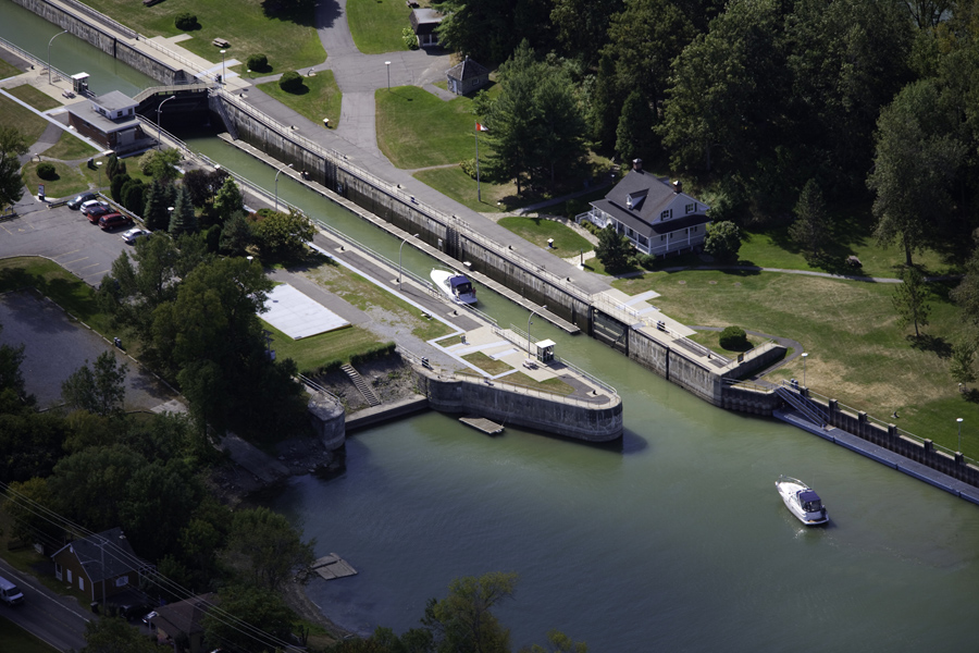 Le lieu historique national du Canal-de-Saint-Ours. Crédit photo&nbsp;: Parcs Canada.