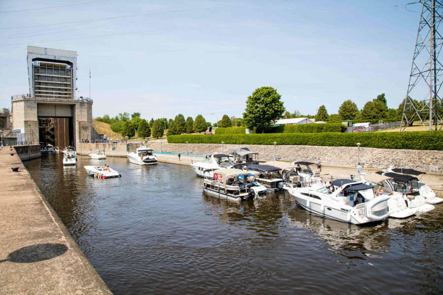 Le lieu historique national du Canal-de-Canal-de-Carillon. Crédit photo&nbsp;: Parcs Canada.
