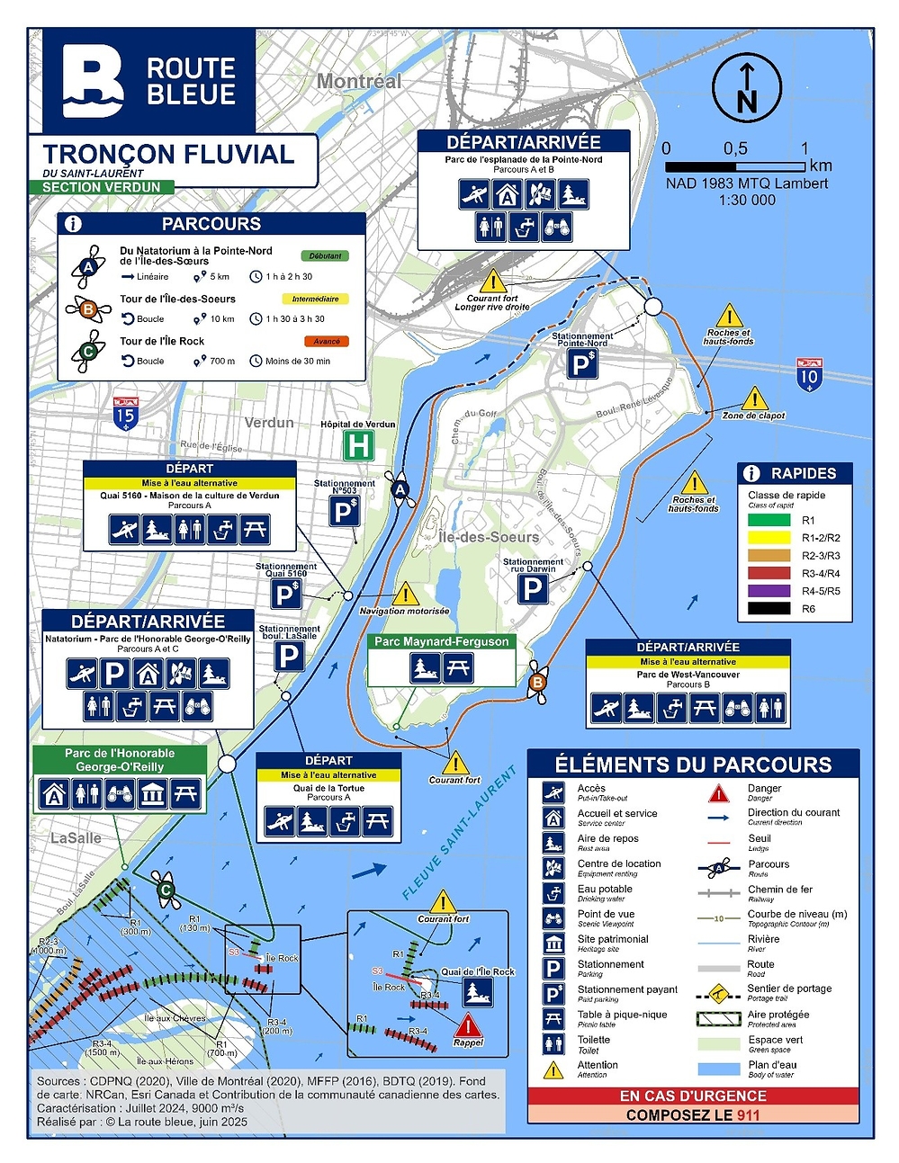 Carte de La Route Bleue à Verdun. Crédit photo : La Route Bleue.