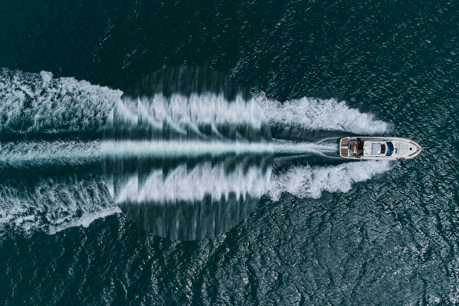 Bateau en navigation. Crédit photo : Nautisme Québec.