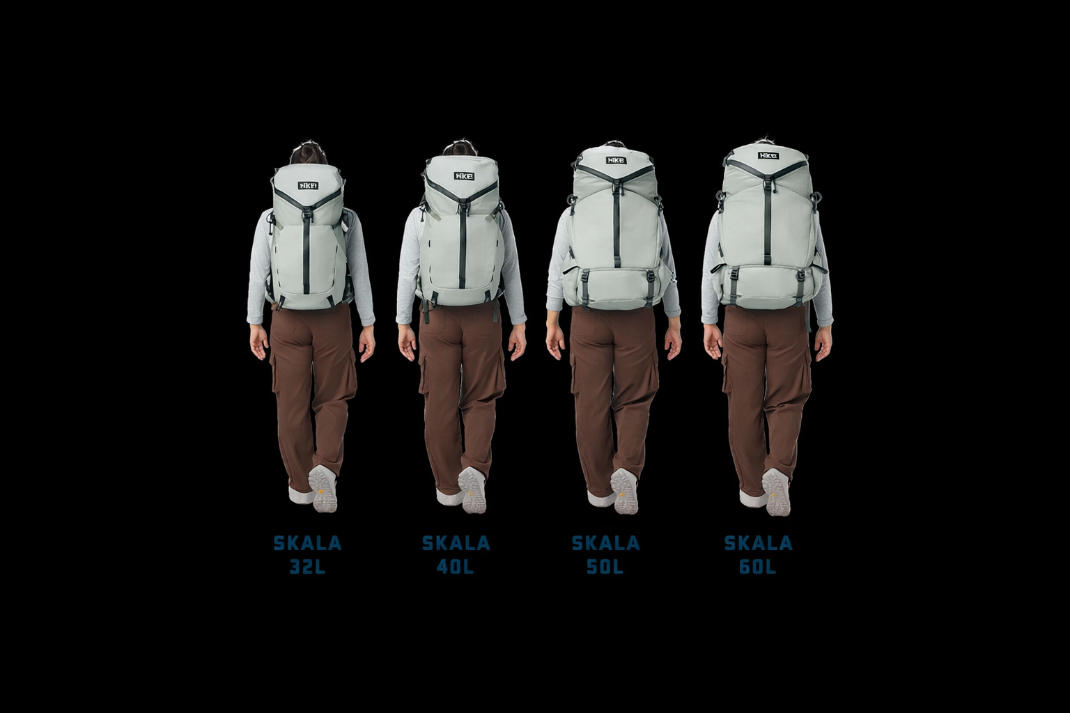 Comparaison des différentes tailles offertes pour femmes. Crédit photo : YETI.